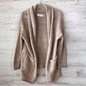 John + Jenn Tan Open Front Cardigan